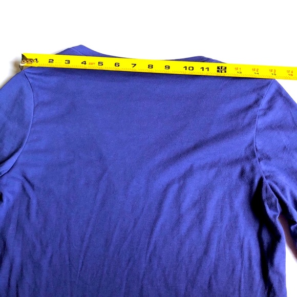 NEW NIKE TEE DRI-FIT Long Sleeve Shirt ATHLETIC CUT Medium Blue NWOT - Picture 10 of 16